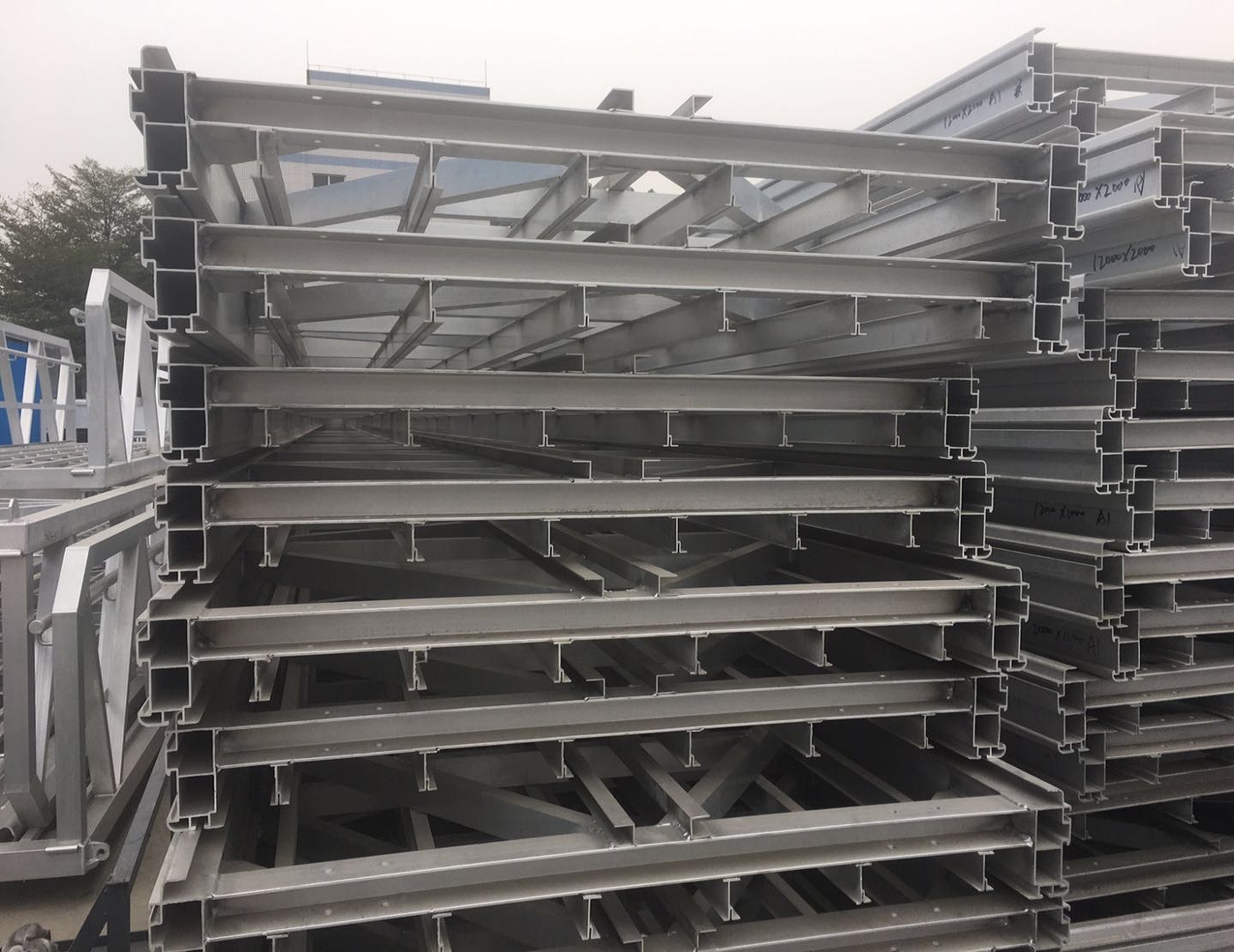 Marine floating pontoon dock platform or bridge platform with bollard8